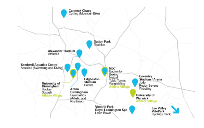 Birmingham 2022 will use multi-site Athlete Villages