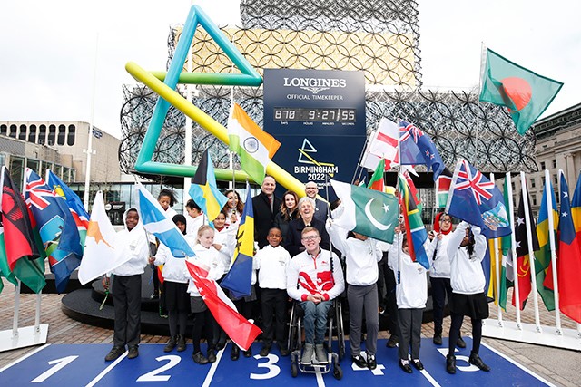 Longines and CGF agree historic multi-Commonwealth Games partnership, as Birmingham 2022 Countdown Clock is revealed