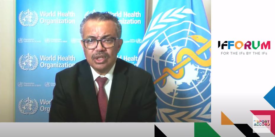 SportAccord Confirms Dr. Tedros Adhanom Ghebreyesus as IF Forum 2021 Keynote Speaker