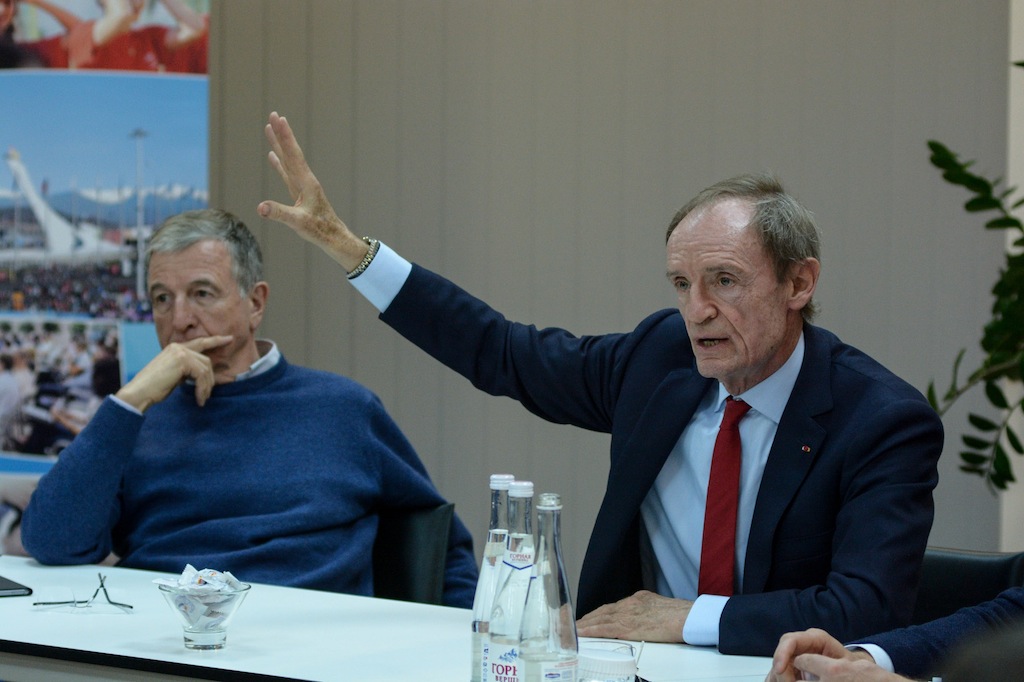 Killy, Felli and Chernyshenko pass on experience to RIOU students in Sochi