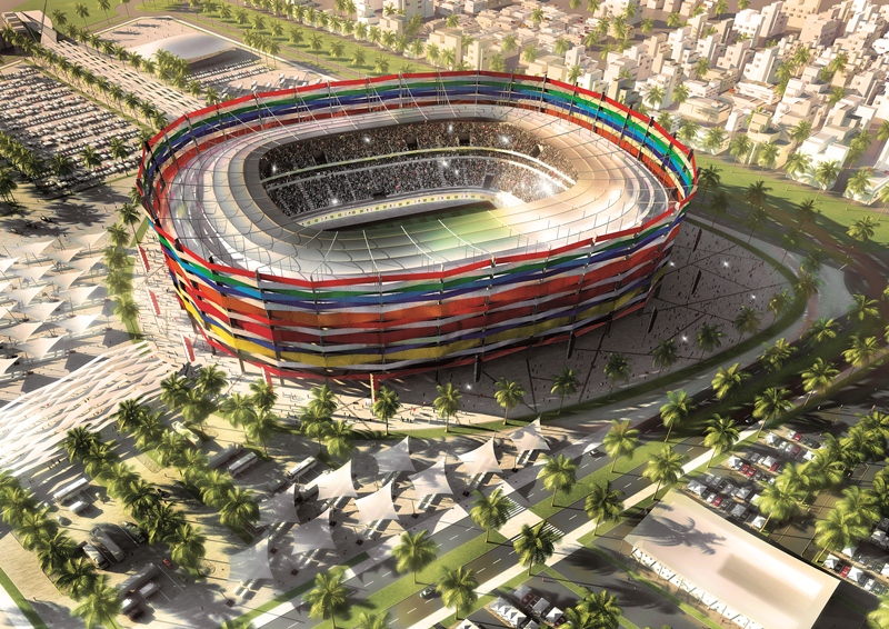 Qatar stadium build steps up with major congress