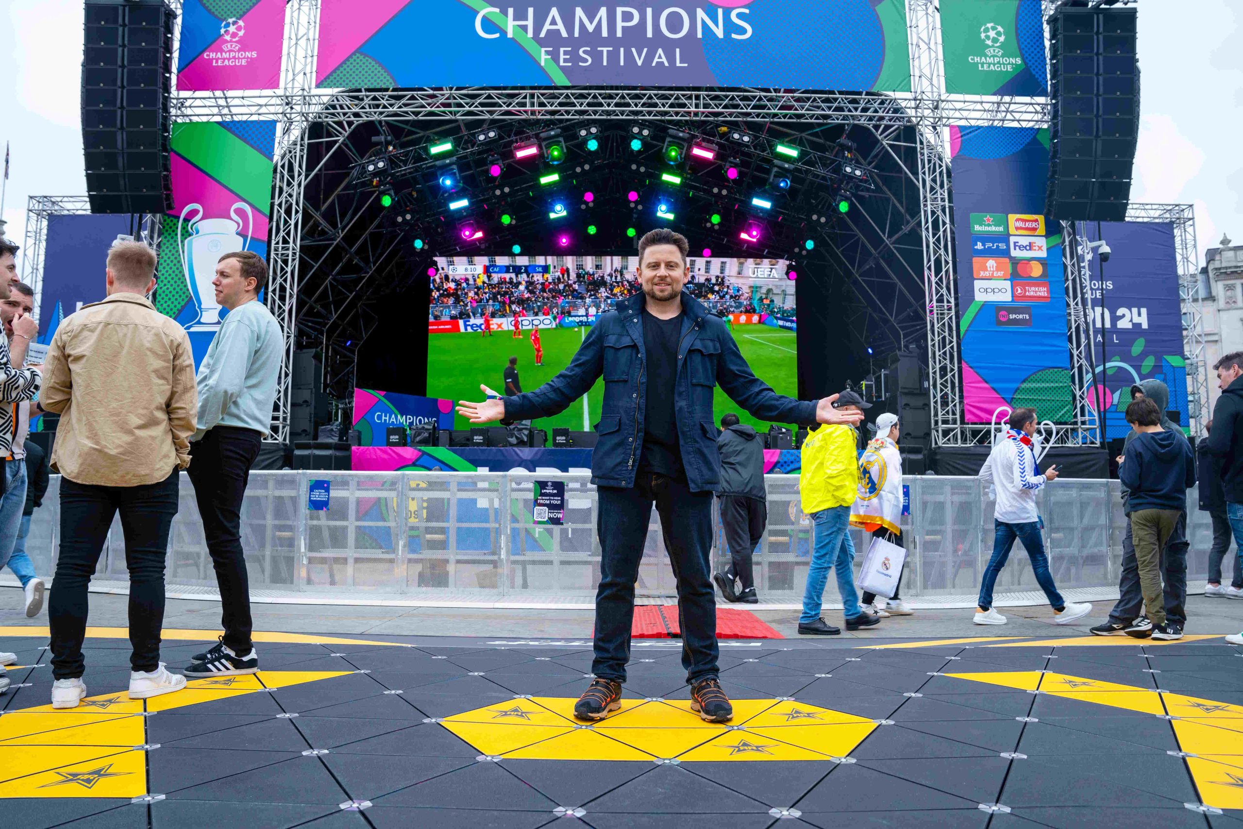 Dancing for Power: Pavegen electrifies Rudimental show at UEFA Champions Festival
