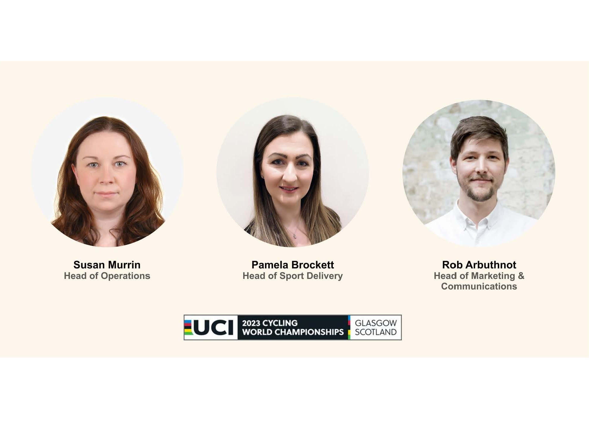 2023 UCI Cycling World Championships appoints three Head of Departments