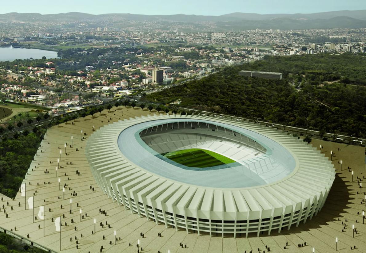 Brazil World Cup stadium suffers storm damage
