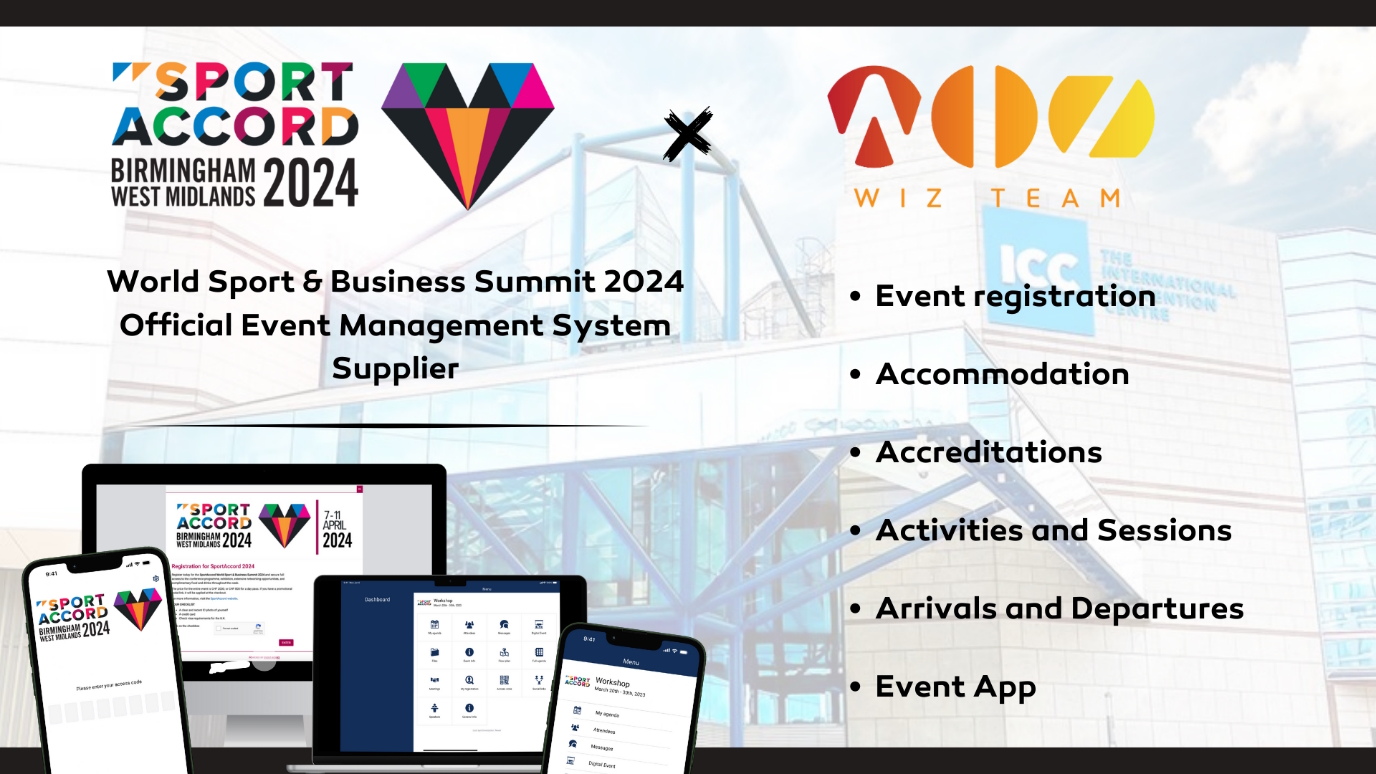 Wiz-Team provides smart event management system for SportAccord 2024